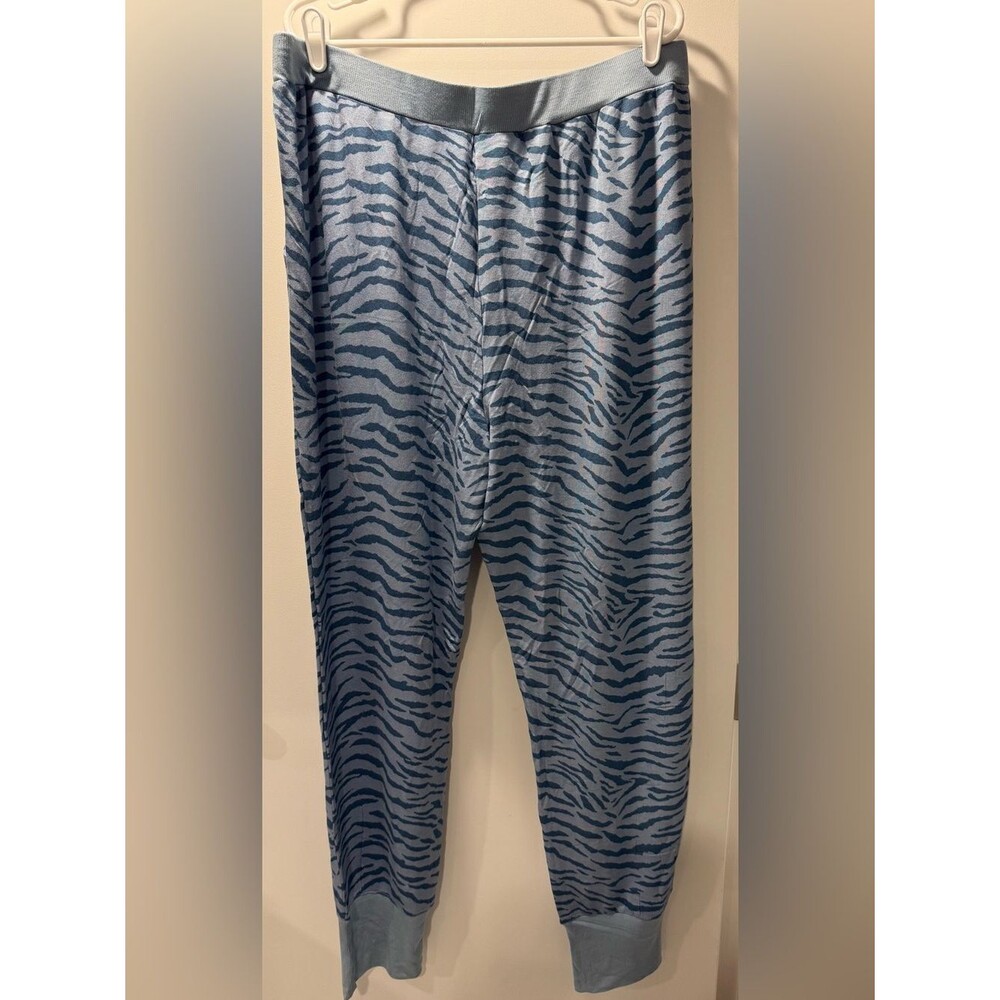 All Worthy Blue Zebra Print Lounge Pants - Relaxed Fit - Picture 8 of 8